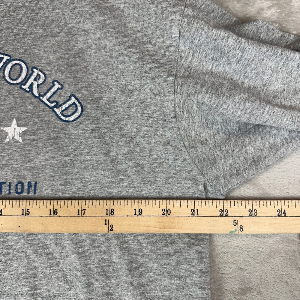 Walt Disney World Long Sleeve T Shirt American Flag Mickey Mouse Grey Size L‎ - Picture 7 of 9